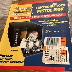 Yellow and Black Storage Box for Secure Organization(new)